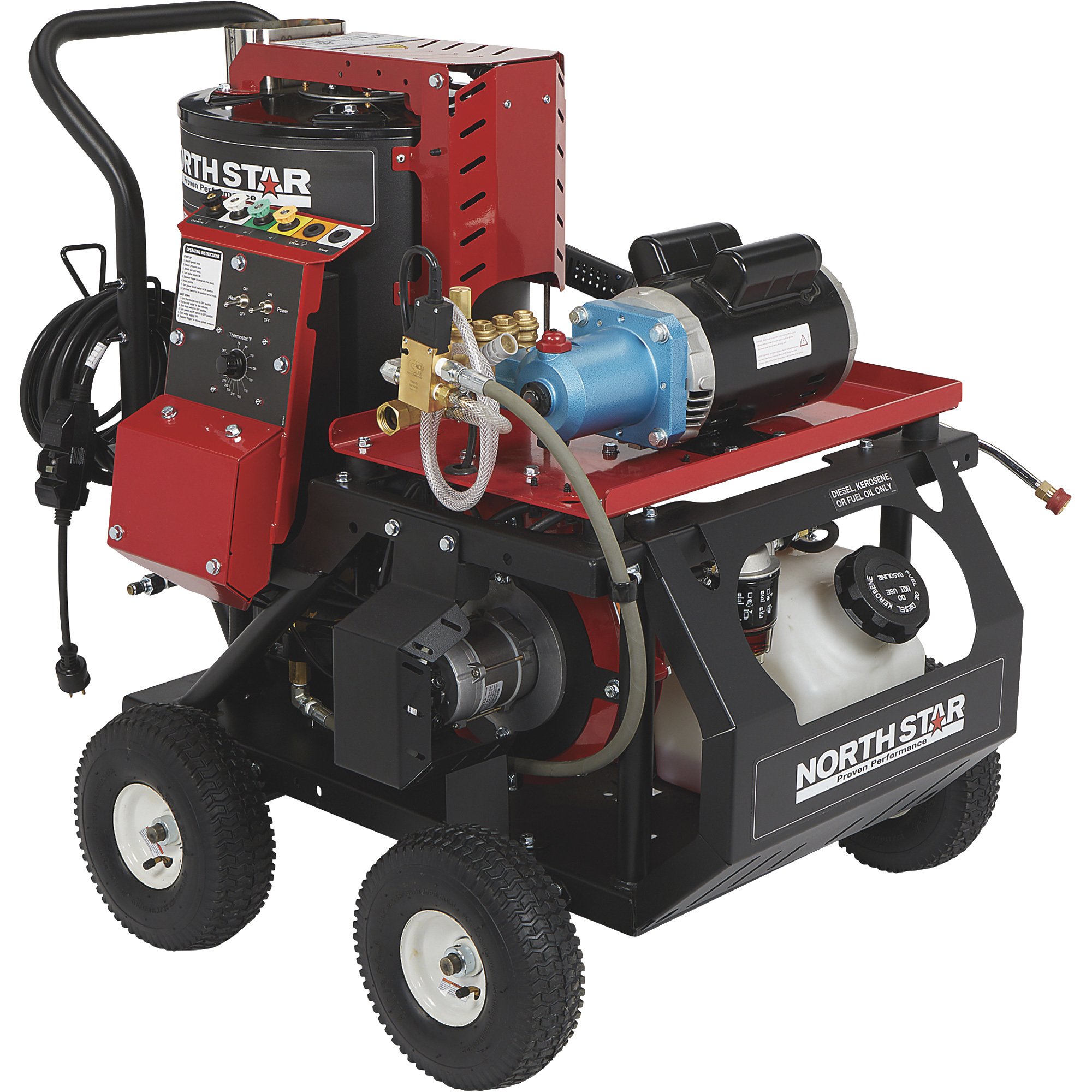 NorthStar Electric Wet Steam and Hot Water Pressure Washer — 2000 PSI, 1.5 GPM, 120 Volts